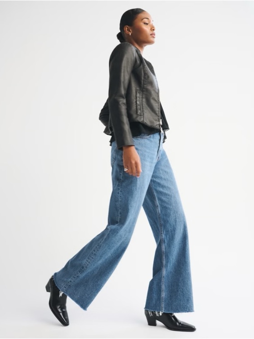 Abercrombie The Loose high waist jeans curve love NWT